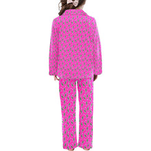 Load image into Gallery viewer, Hot Pink Lightning Bolt Girl's Western Pajama Set