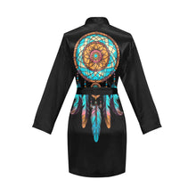 Load image into Gallery viewer, Dream Catcher Women's Belted Satin Feel Dressing Lounge Robe