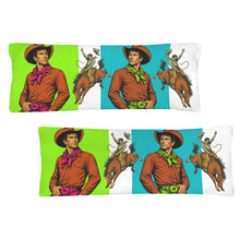 Load image into Gallery viewer, Baha Ranch The Last Roundup Bronc Rider Body Pillow Cover Made in America