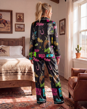 Load image into Gallery viewer, Baha Ranch The Last Round Up Satin Pajama Set