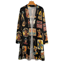 Load image into Gallery viewer, Vintage Cowboy Collage Western Lightweight Cardigan