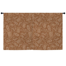 Load image into Gallery viewer, Western Print Curtains (52" x 63" ) Made in America