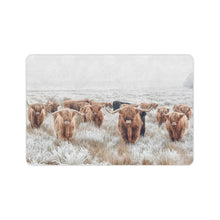 Load image into Gallery viewer, Highland Cow Herd Floor Mat Doormat 24" x 16" Made in America
