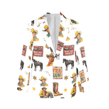 Load image into Gallery viewer, Vintage Cowboy Collage Western Women's Blazer