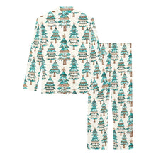Load image into Gallery viewer, Turquoise Christmas Tree Women's Western Pajamas