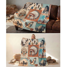 Load image into Gallery viewer, Baha Ranch Bohemian Dreams Minky Soft Throw Blanket 60" X 80" Made in America