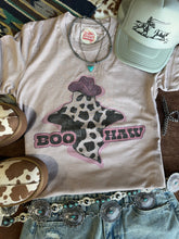 Load image into Gallery viewer, Boo Haw Ghost Halloween Graphic Tee