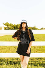 Load image into Gallery viewer, Boot Stitch Oversized Graphic T-shirt Dress