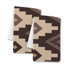 Load image into Gallery viewer, Earth Aztec Set of 2 Dish Towels Kitchen Towel Made in America