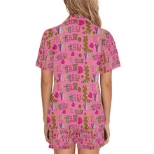 Load image into Gallery viewer, Pink Yeehaw Women's Western Pajama Set