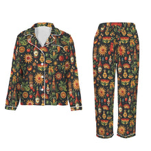 Load image into Gallery viewer, Colores De Mexico - Mexican Culture Satin Pajamas