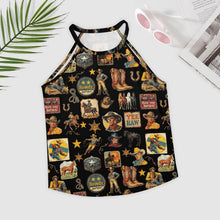 Load image into Gallery viewer, Baha Ranch Vintage Cowboy Collage Western Tank Top
