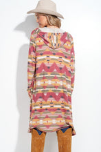 Load image into Gallery viewer, Aztec Hooded Cardigan Made in America