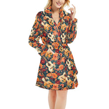 Load image into Gallery viewer, Colores De Mexico Roses & Guitars Robe