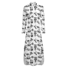 Load image into Gallery viewer, Cowboy Print Western Duster Dress