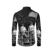 Load image into Gallery viewer, Sepia Cowboy Ranch Long Sleeve Button Up Arena Shirt