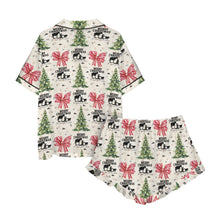 Load image into Gallery viewer, Praying Cowboy Christmas Cowgirl Western Satin Pajamas Short Set