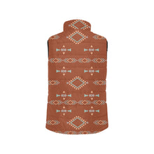 Load image into Gallery viewer, Brown Aztec Men's Puffy Vest