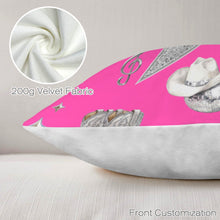 Load image into Gallery viewer, Baha Ranch Pink YEEHAW Velvety Soft Pillow Case Made in America