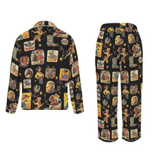 Load image into Gallery viewer, Vintage Cowgirl Collage Western Satin Pajamas