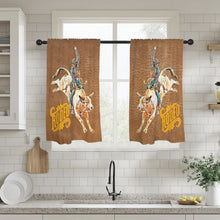 Load image into Gallery viewer, Rodeo Bullrider Window Curtains 28"x40" (2-Piece) Made in America