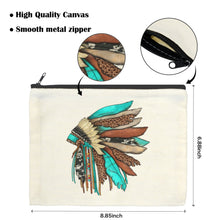 Load image into Gallery viewer, Baha Ranch Native Headdress Cosmetic Bag Pouch Pack of 5 Made in America