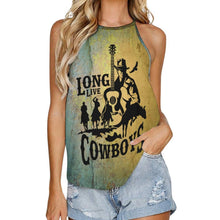 Load image into Gallery viewer, Cowboys Print Women's Western Tank Top