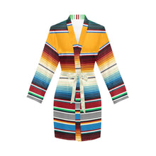 Load image into Gallery viewer, Mustard Serape Women's Belted Satin Feel Dressing Lounge Robe