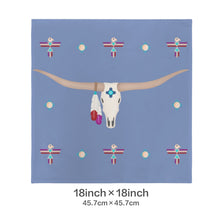 Load image into Gallery viewer, Baha Ranch Velvety Soft Southwest Longhorn Zia Pillow Cover Made in America