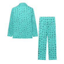 Load image into Gallery viewer, Turquoise Cattle Brands Boy's Western Pajama Set