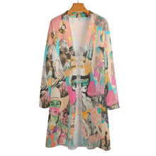 Load image into Gallery viewer, Baha Ranch Retro Pop Western Collage Lightweight Cardigan