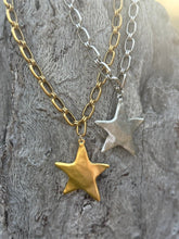 Load image into Gallery viewer, Chunky Silver Star Link Necklace