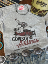 Load image into Gallery viewer, Cowboy Airlines Graphic Tee