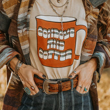 Load image into Gallery viewer, Cowboys and Coffee Cup Graphic Tee