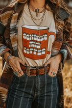 Load image into Gallery viewer, Cowboys and Coffee Cup Graphic Tee