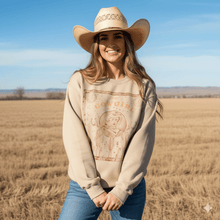 Load image into Gallery viewer, Cowgirl Bandana Graphic Sweatshirt
