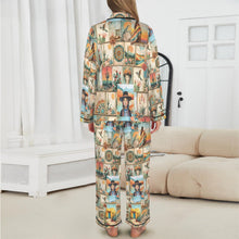 Load image into Gallery viewer, Colores de Mexico Pictures of the Southwest Satin Pajamas