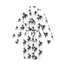 Load image into Gallery viewer, Rodeo Bronc Women's Long Sleeve Belted Satin Feel Dressing Lounge Robe
