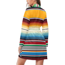 Load image into Gallery viewer, Mustard Serape Women's Belted Satin Feel Dressing Lounge Robe