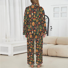 Load image into Gallery viewer, Colores De Mexico - Mexican Culture Satin Pajamas