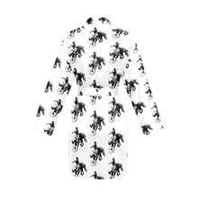 Load image into Gallery viewer, Rodeo Bronc Women's Long Sleeve Belted Satin Feel Dressing Lounge Robe