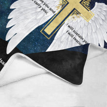 Load image into Gallery viewer, I Will Rescue You Angel Wings Throw Blanket 60" x 80" Made in America
