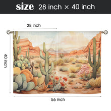 Load image into Gallery viewer, Watercolor Desert Curtains 28"x40" (2-Piece) Made in America