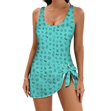 Load image into Gallery viewer, Cattle Brands Skirted Swimsuit