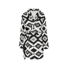 Load image into Gallery viewer, Black Aztec Women's Western Bath Robe