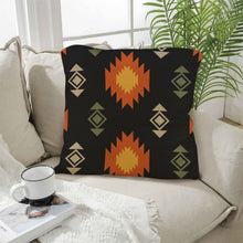 Load image into Gallery viewer, Black Aztec Pillow Case Made in America