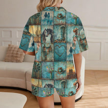 Load image into Gallery viewer, Baha Ranch Turquoise Dreams Womens Pajamas Made in America