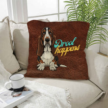 Load image into Gallery viewer, Baha Ranch Basset Hound Drool Happens Pillow Case Made In America