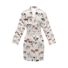 Load image into Gallery viewer, Cattle Drive Women's Belted Satin Feel Dressing Lounge Robe