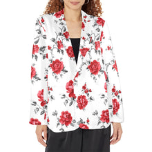 Load image into Gallery viewer, Mexican Red Rose Floral Blazer